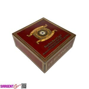 Perdomo Bourbon Barrel Aged Conn Churchill Empty Wooden Cigar Box 7.75x8x3